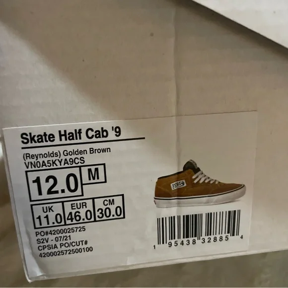 Vans half cab skateboarding shoe size 12 - Reynolds - Picture 3 of 6